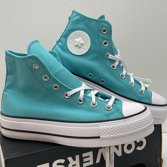 Converse WMNS CTAS LIFT HI
OCEAN DRIP/WHITE/BLACK A06492C Platforms Sneakers - Picture 8 of 16